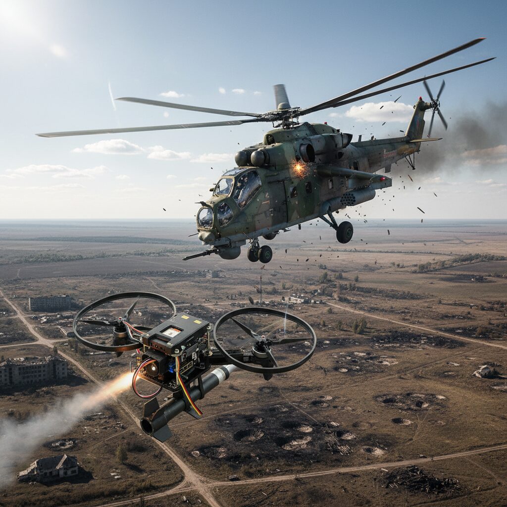 découvrez comment un drone à 500 dollars a réussi à abattre un hélicoptère d'attaque russe mi-28 d'une valeur de 16 millions de dollars lors du conflit en ukraine, illustrant l'évolution des tactiques et les enjeux technologiques du champ de bataille.