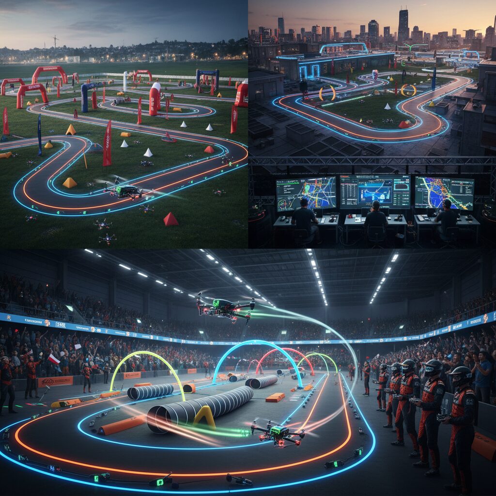 découvrez les différents formats de compétition en courses de drone fpv et vivez l'excitation des courses à grande vitesse et en immersion totale.