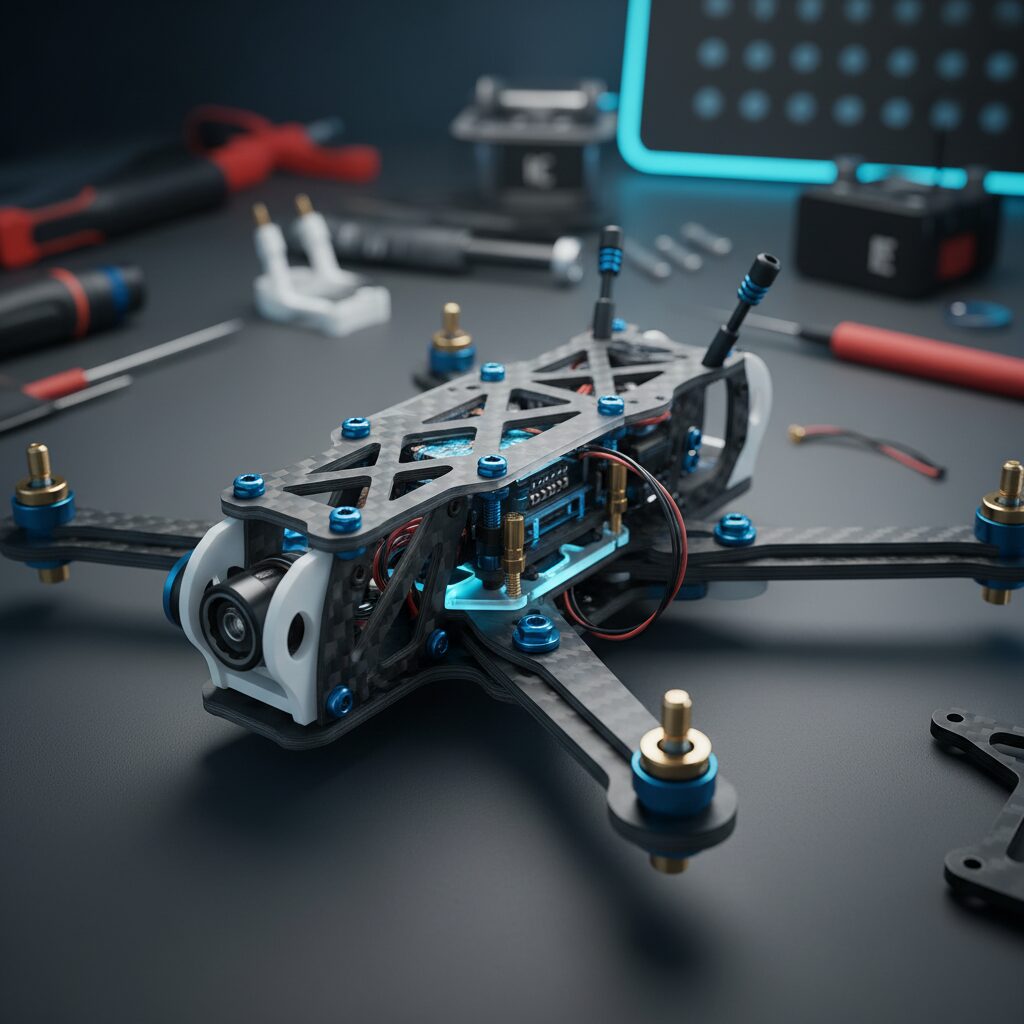 découvrez l'évolution technologique des frames en drone racing, de leurs matériaux innovants à leur design optimisé pour la performance et la vitesse.