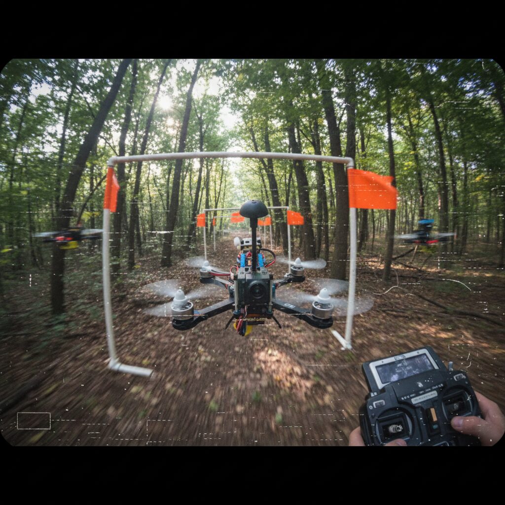 découvrez l'histoire du fpv, ses origines fascinantes et les premières courses qui ont marqué le début de cette passionnante discipline de drones.