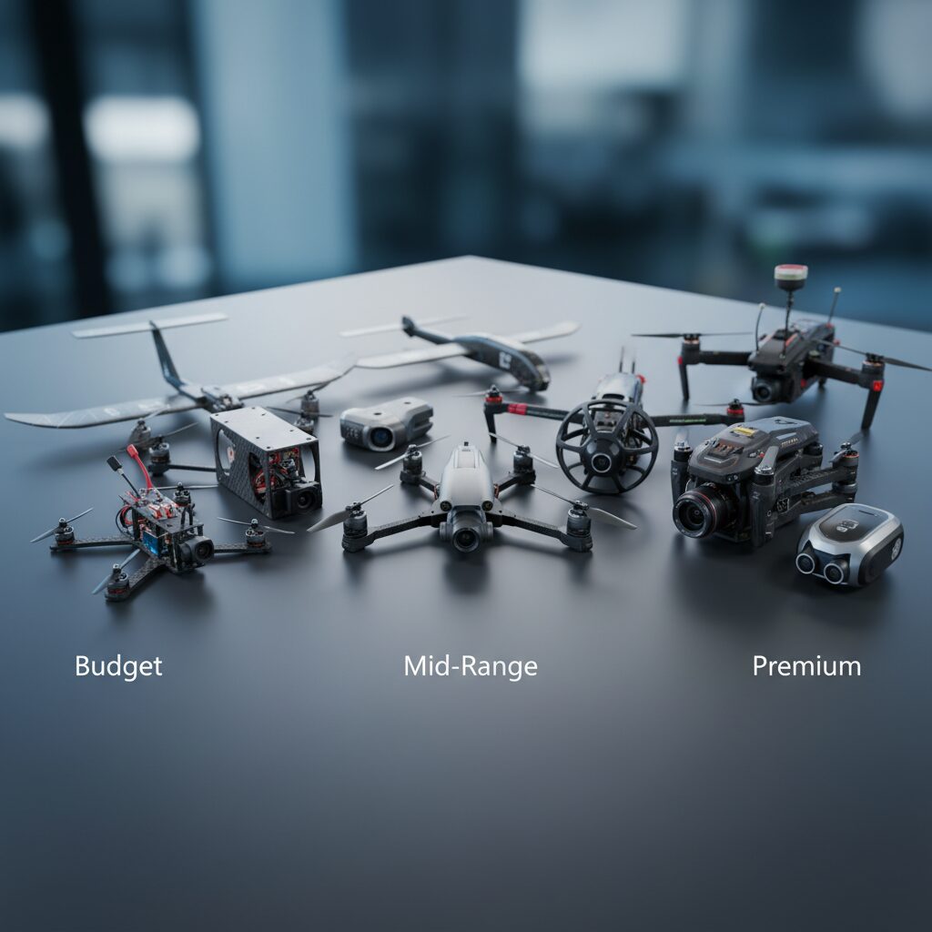 découvrez nos tests approfondis de drones fpv classés par catégories de prix pour trouver le modèle qui correspond à votre budget et vos besoins.