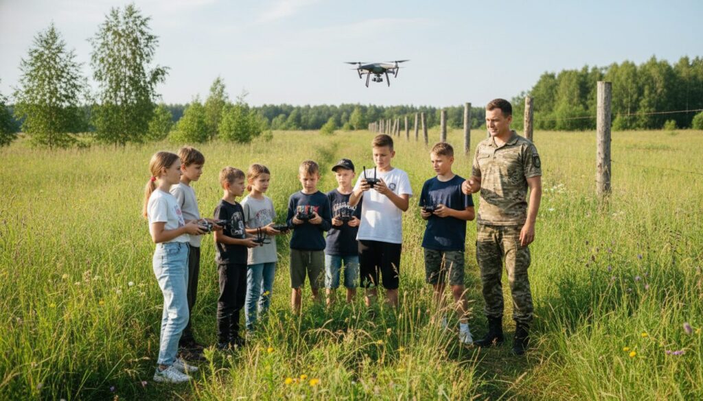 en lituanie, les enfants résidant près de la frontière russe apprennent à piloter des drones, développant ainsi de nouvelles compétences technologiques dès le plus jeune âge.