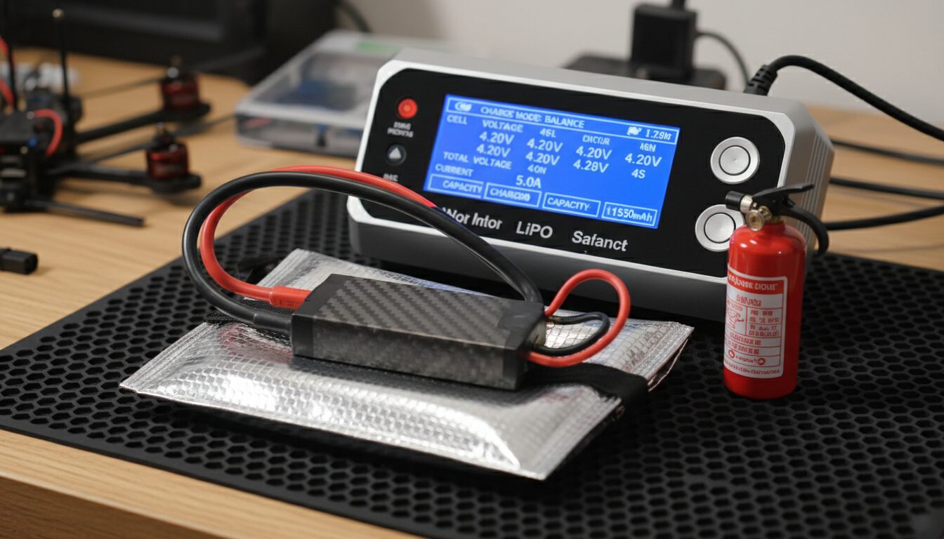 découvrez les meilleures pratiques pour le chargement et le stockage sécurisés des batteries lipo, afin d'assurer leur longévité et votre sécurité.