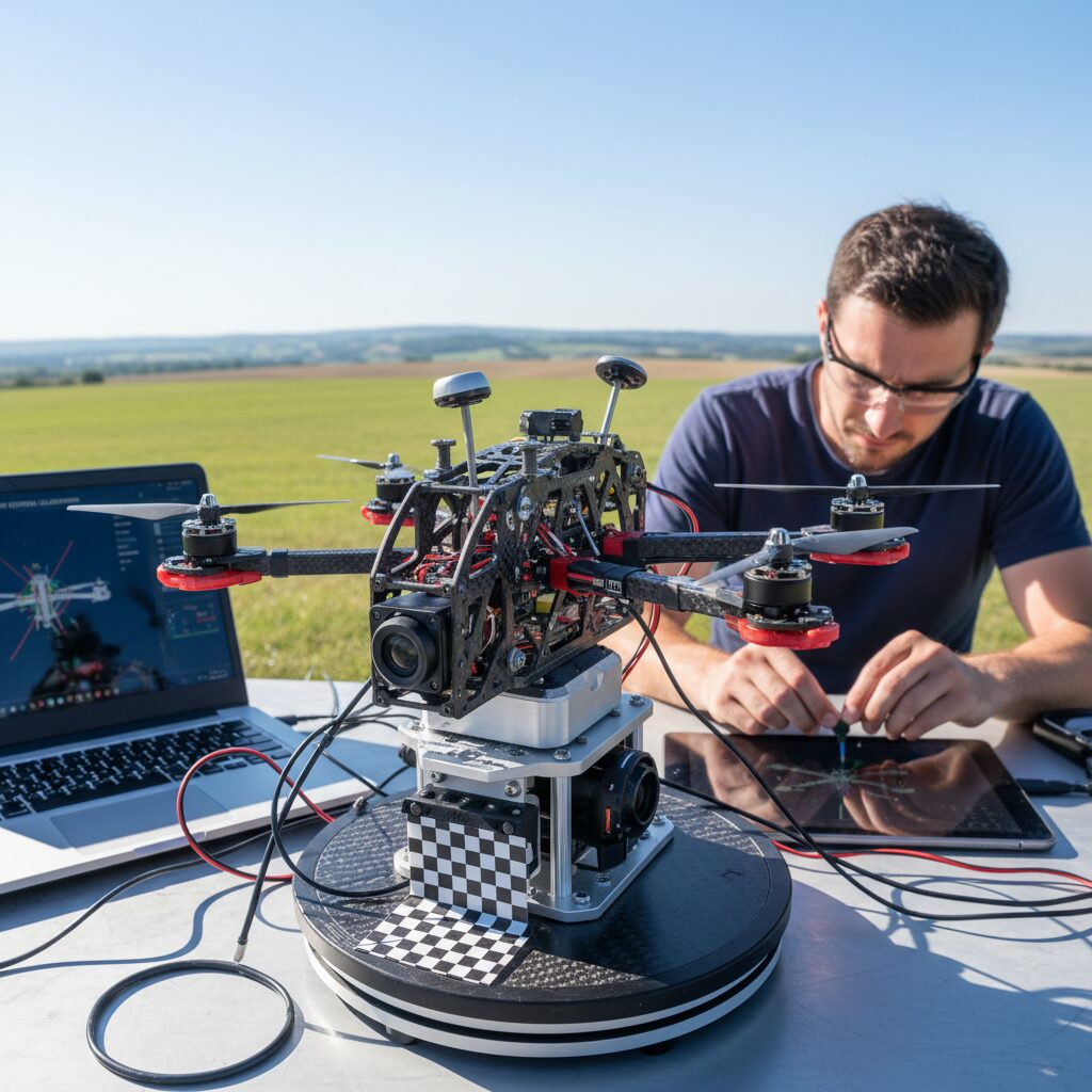 découvrez nos services spécialisés de calibration et mise à jour firmware pour drone fpv afin d'optimiser les performances et la fiabilité de votre appareil.
