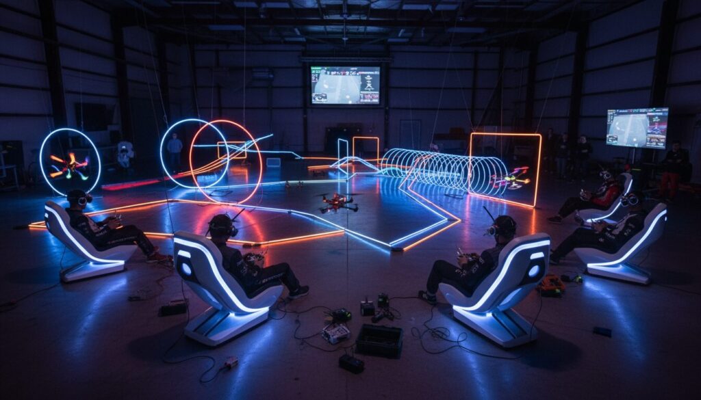 découvrez l'évolution des compétitions fpv, du niveau local à l'international, et plongez dans l'univers dynamique des courses de drones.