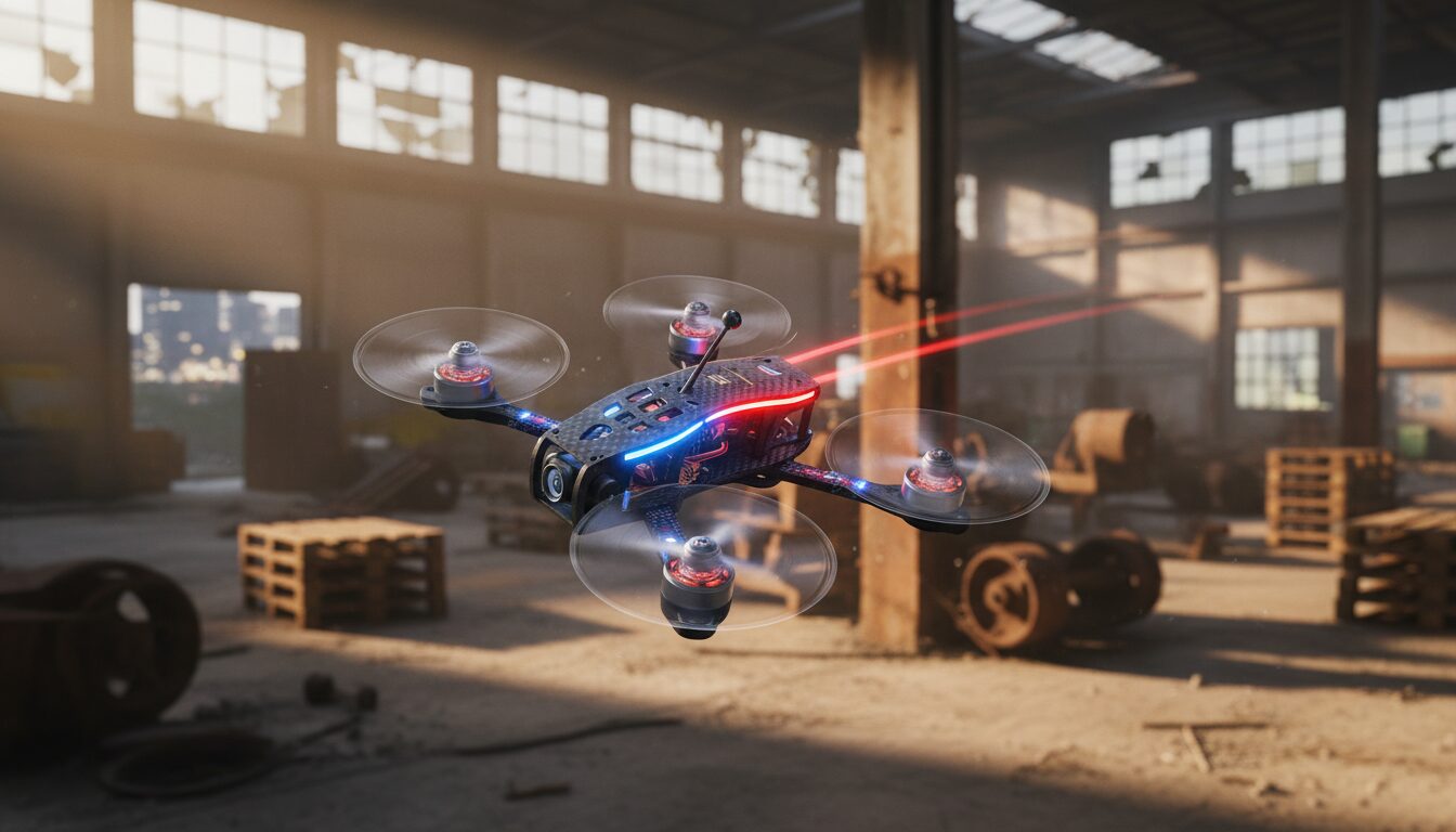 découvrez nos essais de drones fpv en environnement indoor, mettant en avant agilité exceptionnelle et réactions rapides pour des performances optimales en espace confiné.