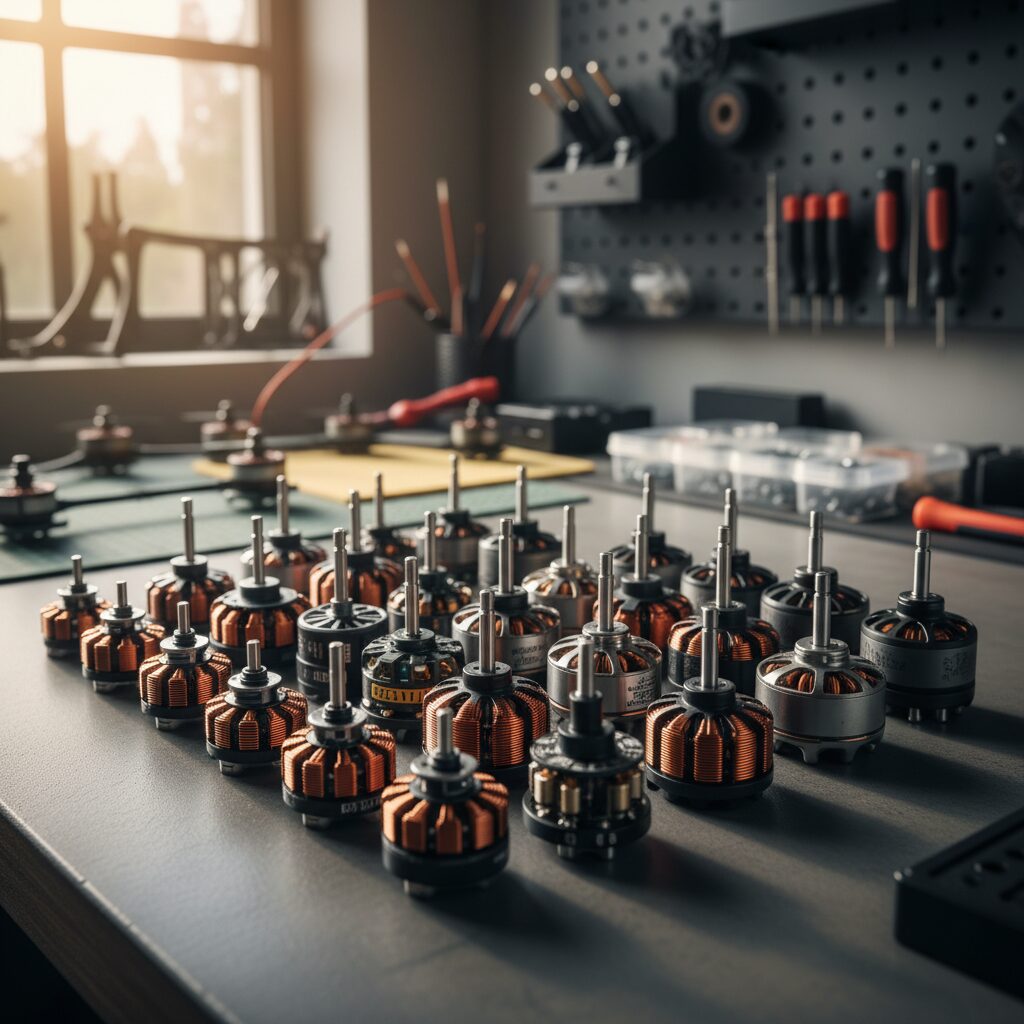 découvrez les essais comparatifs des différents types de moteurs pour drones racing, afin de choisir le moteur idéal pour optimiser performance et vitesse.