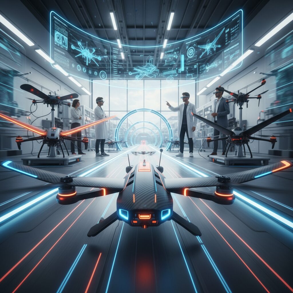 découvrez les projets expérimentaux innovants dans le drone racing, explorant les technologies de pointe et les nouvelles stratégies pour repousser les limites de la course de drones.