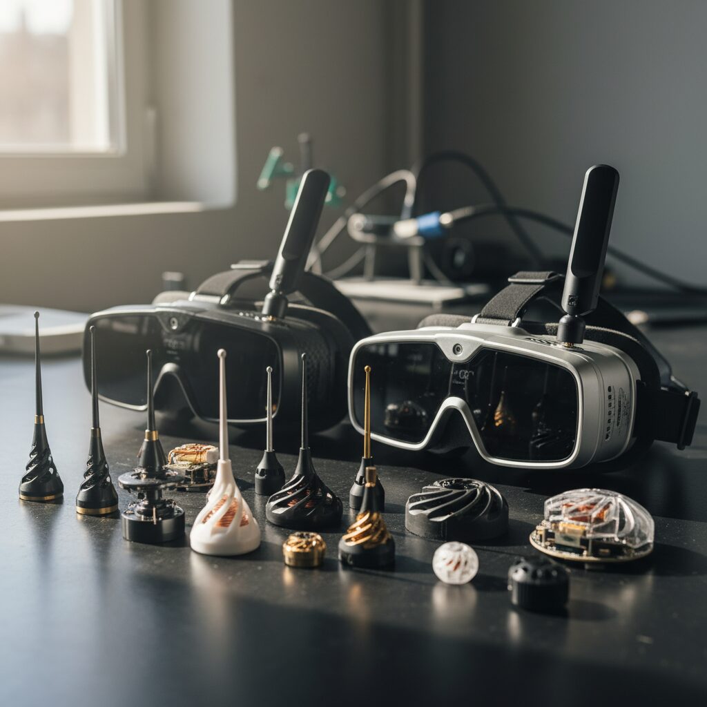 découvrez nos tests approfondis du matériel complémentaire fpv, incluant antennes et casques, pour optimiser votre expérience de vol en immersion.