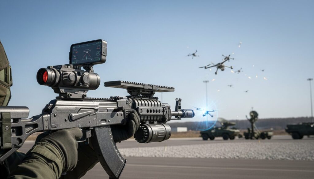 découvrez comment la russie transforme le fusil kalachnikov en une arme efficace pour lutter contre les drones fpv, une innovation technologique majeure dans la défense moderne.