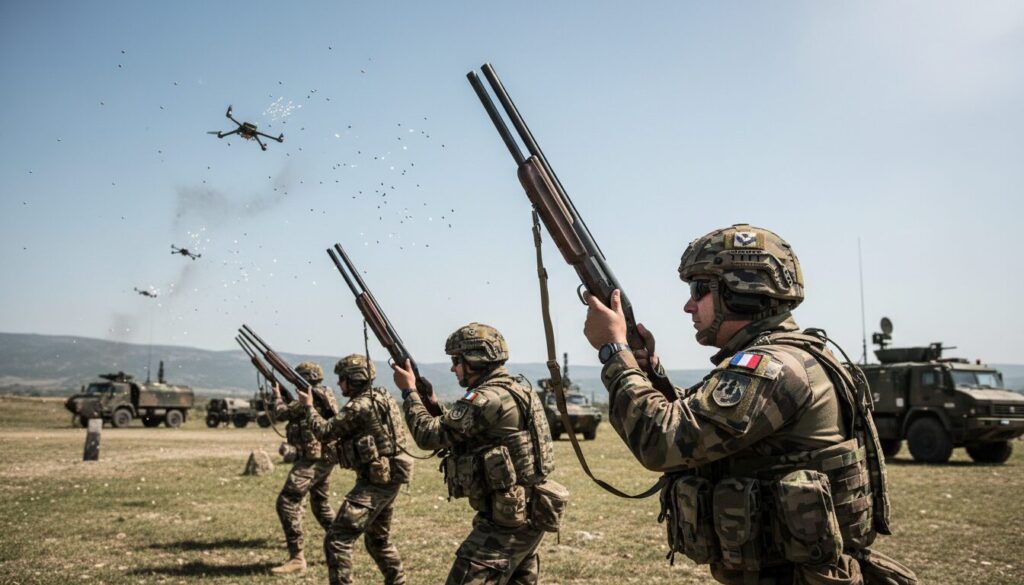 découvrez comment un régiment d'élite français utilise le ball-trap, une arme secrète innovante, pour traquer et neutraliser les drones ennemis.