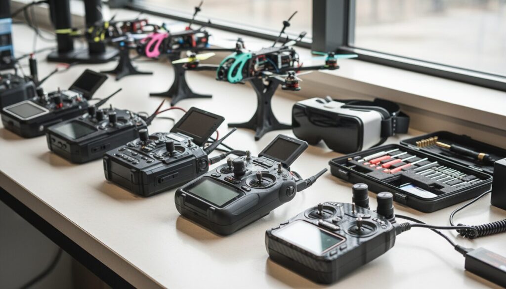 découvrez nos tests complets de différents modèles de radios pour le contrôle fpv racing, afin de choisir l'équipement idéal pour optimiser vos performances en course.