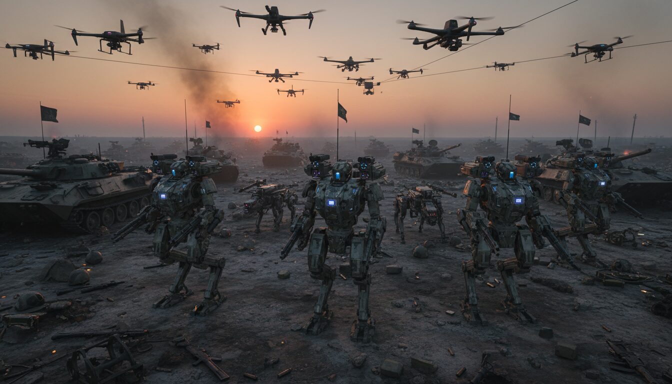 découvrez comment la technologie révolutionne le champ de bataille en ukraine, où soldats, robots et drones redéfinissent les combats et ouvrent une nouvelle ère militaire.