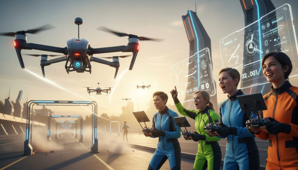 découvrez comment les drones révolutionnent la course en combinant l'enthousiasme des coureurs et des avancées technologiques majeures, transformant ainsi l'expérience sportive.