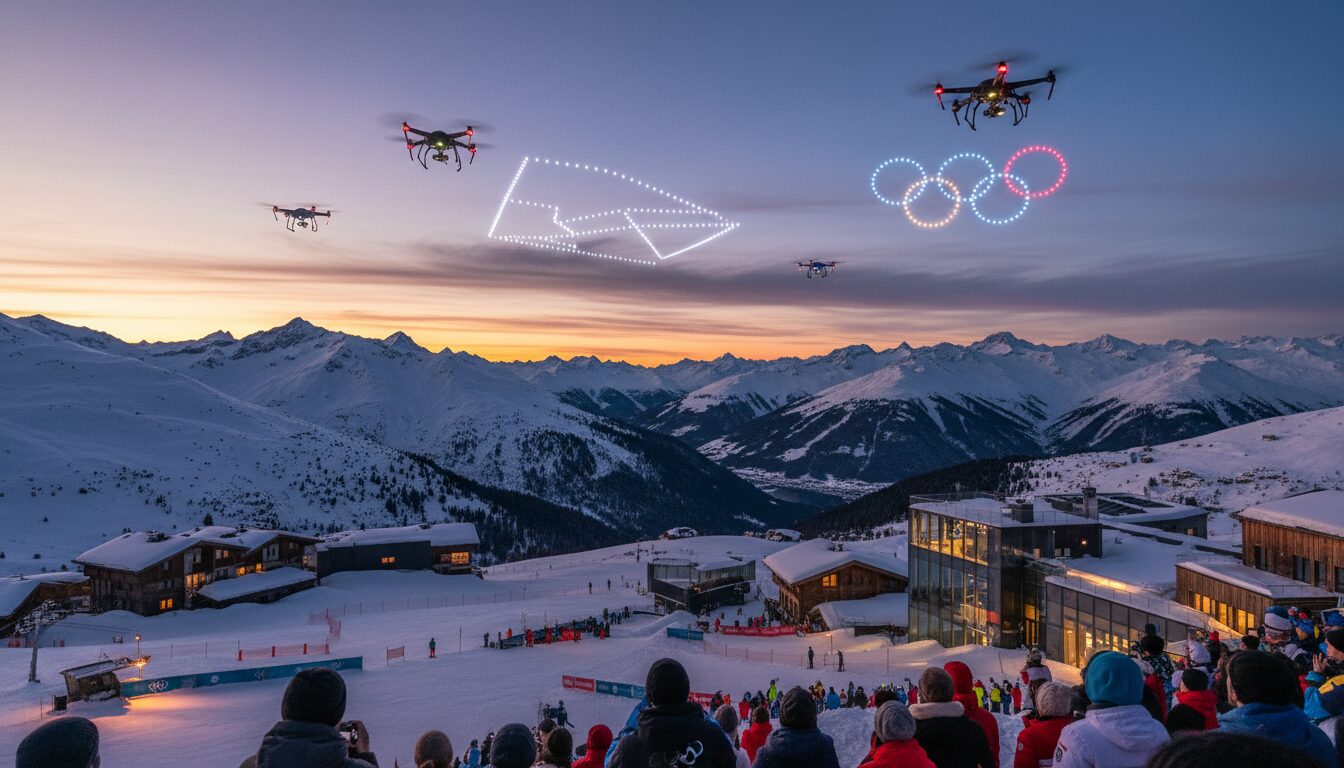 découvrez comment les drones révolutionnent les jeux olympiques de milan-cortina en apportant innovation et spectacle aérien inédit.