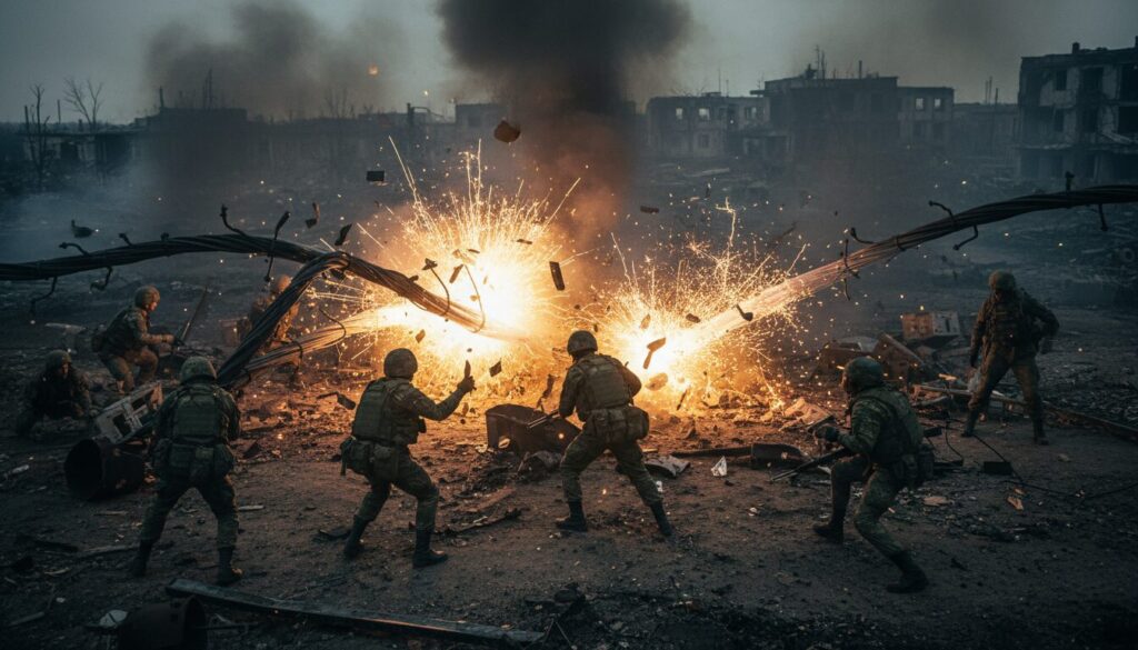 conflit en ukraine : des câbles à fibre optique détournés provoquent des explosions mortelles touchant les soldats russes, bouleversant les stratégies militaires sur le terrain.
