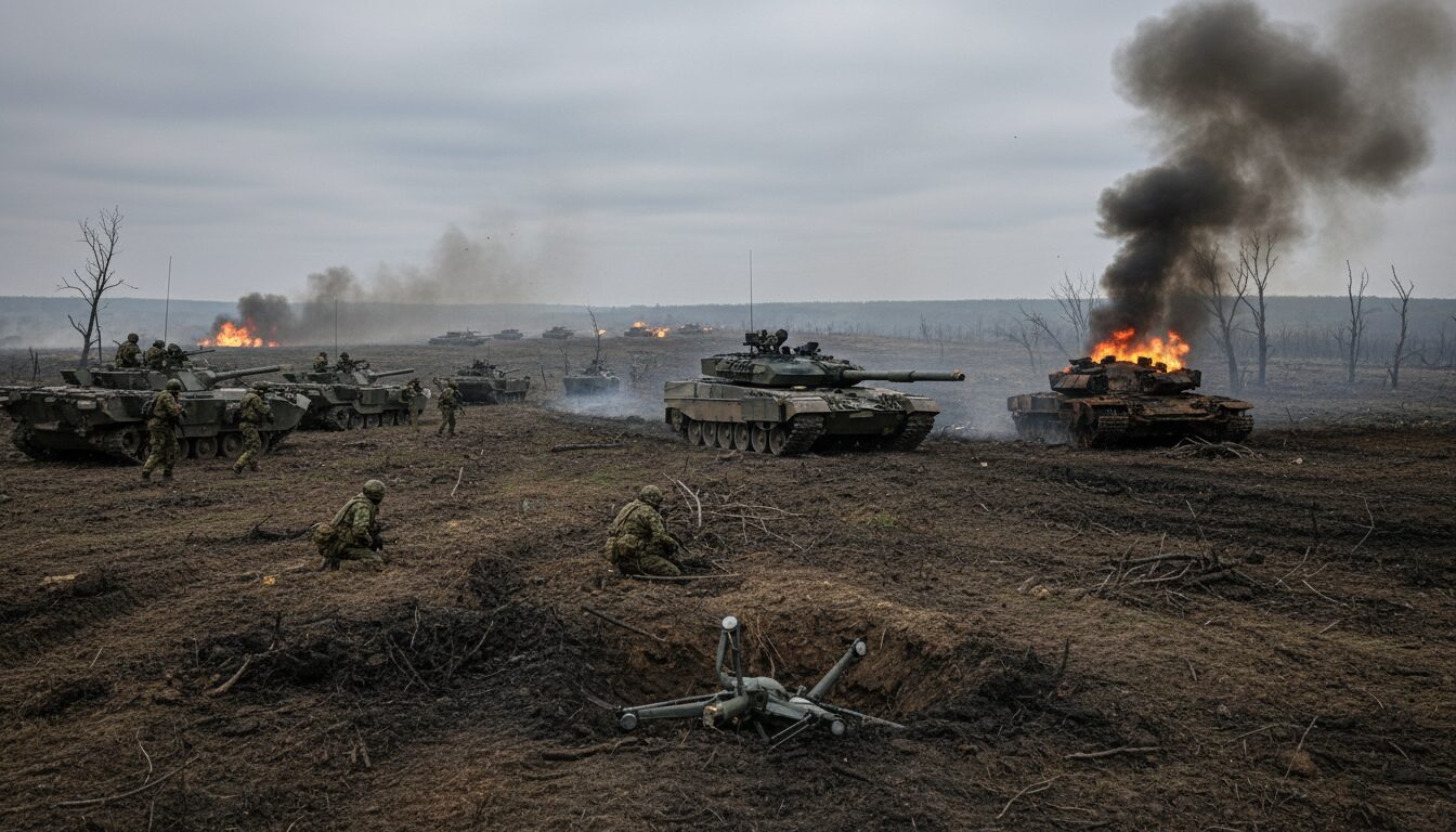 découvrez les enjeux cruciaux du conflit en ukraine en 2024, marqué par un mois de combats intenses, une première depuis la bataille de koursk.