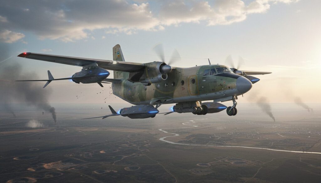 découvrez comment les légendaires avions antonov an-28 en ukraine renforcent leur capacité de défense grâce à l'intégration des drones intercepteurs p1-sun, un tournant stratégique dans le conflit.