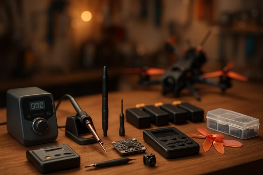 découvrez les 10 outils essentiels pour l'atelier du pilote fpv, alliant efficacité et budget maîtrisé, afin d'améliorer vos sessions de vol sans vous ruiner.