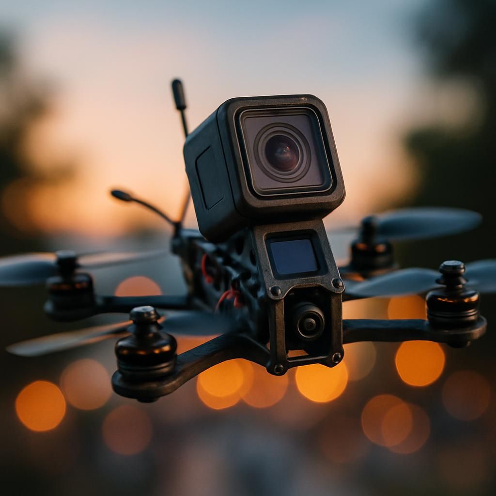 découvrez quelle caméra d'action choisir pour votre drone fpv parmi gopro, insta360 et dji action, et capturez des vidéos aériennes époustouflantes avec la meilleure qualité.