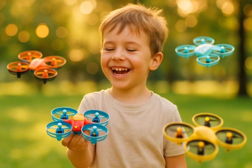 découvrez les meilleurs drones adaptés aux enfants, alliant sécurité et facilité d'utilisation pour un premier vol sans souci.
