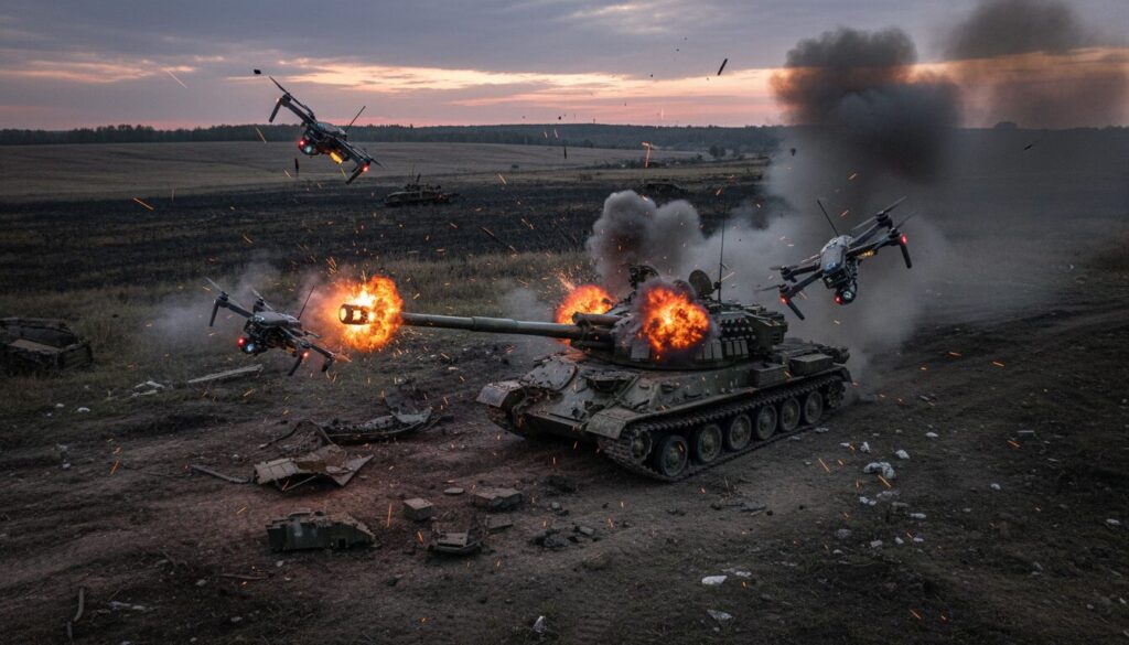 découvrez comment des drones fpv ont détruit un système d’artillerie russe estimé à 4 millions de dollars lors de la guerre en ukraine, illustrant l'évolution de la guerre technologique.