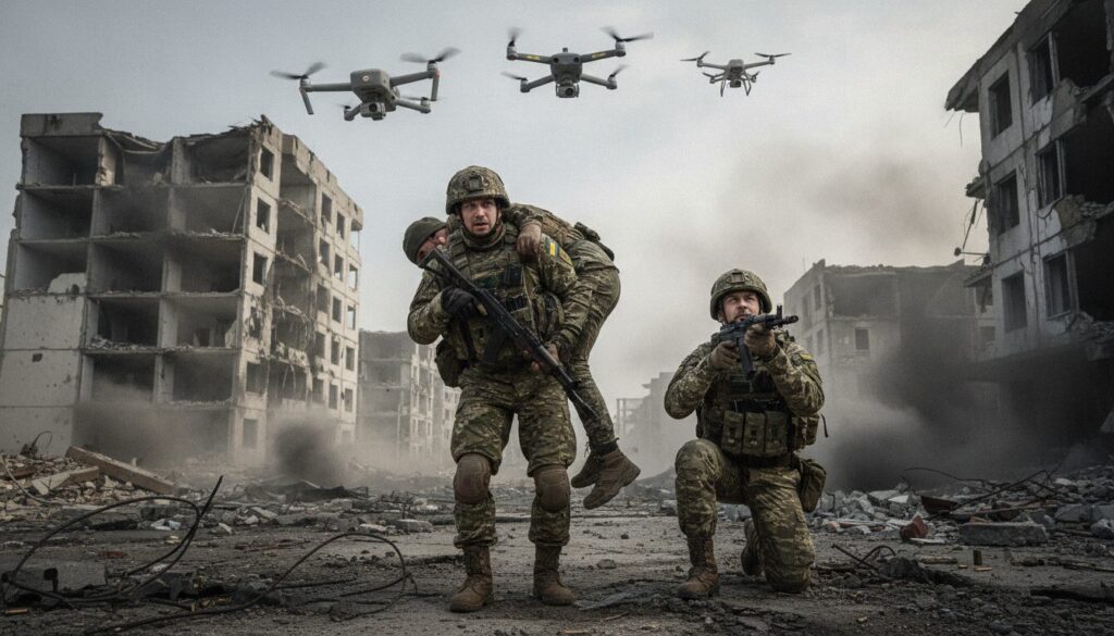 découvrez le témoignage poignant des soldats ukrainiens décrivant deux jours éprouvants à extraire un corps sous le feu incessant des drones, une histoire de courage et de résilience en temps de guerre.