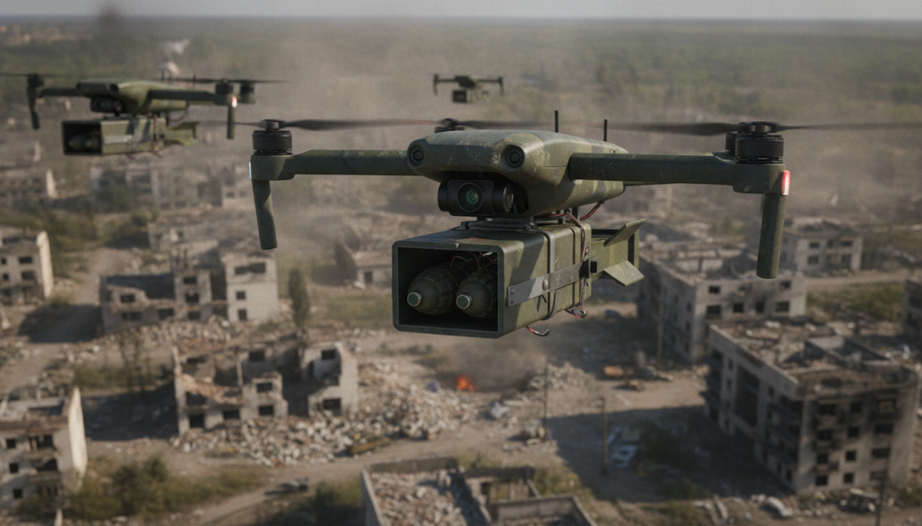 découvrez comment la russie transforme des drones fpv en bombardiers aériens capables de larguer des charges explosives dans le cadre du conflit en ukraine.