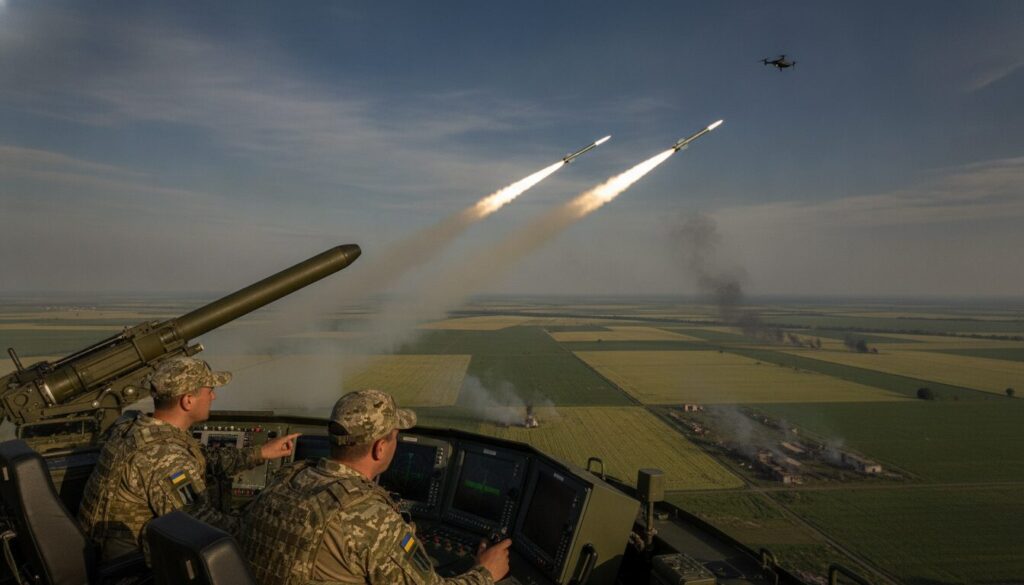 les forces ukrainiennes interceptent avec succès un drone à plus de 6 800 mètres d'altitude, marquant une avancée stratégique dans le conflit en ukraine.