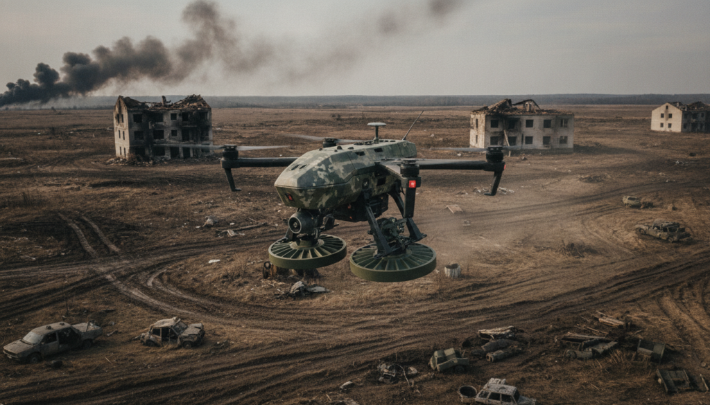 découvrez le nouveau drone déployé en ukraine, capable de transporter deux mines antichars, renforçant les stratégies militaires sur le terrain en pleine guerre.